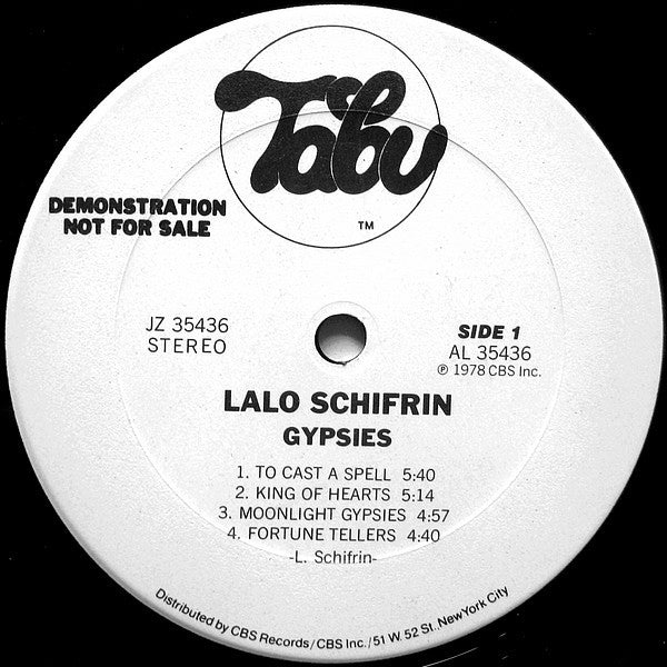 Lalo Schifrin : Gypsies (LP, Album, Promo)