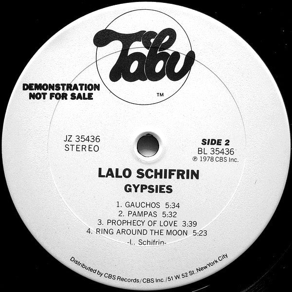 Lalo Schifrin : Gypsies (LP, Album, Promo)