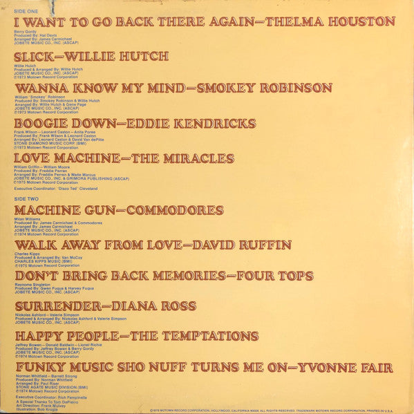 Various : Motown Disc-O-Tech #4 (LP, Comp)