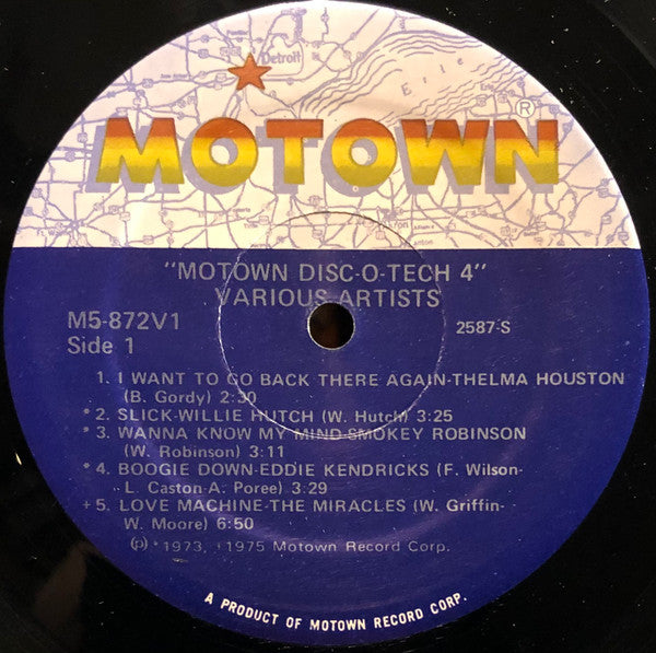 Various : Motown Disc-O-Tech #4 (LP, Comp)