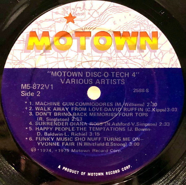 Various : Motown Disc-O-Tech #4 (LP, Comp)