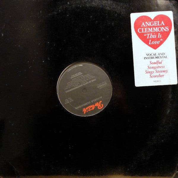 Angela Clemmons : This Is Love (12", Promo)