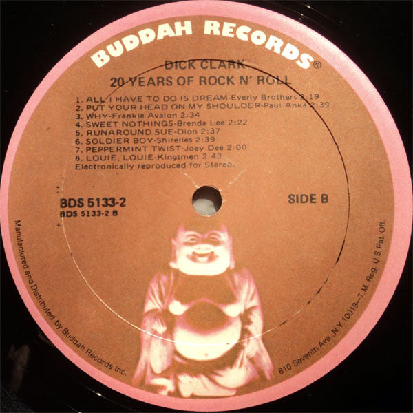 Dick Clark (2) : 20 Years Of Rock N' Roll (2xLP, Comp, Col + 7", S/Sided, Squ)