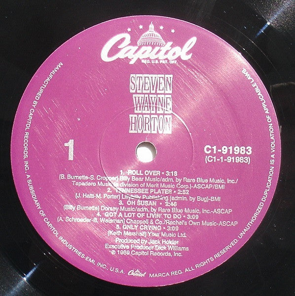 Steven Wayne Horton : Steven Wayne Horton (LP, Album)