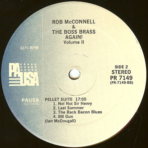 Rob McConnell & The Boss Brass : Again! Volume 2 (LP, Album)
