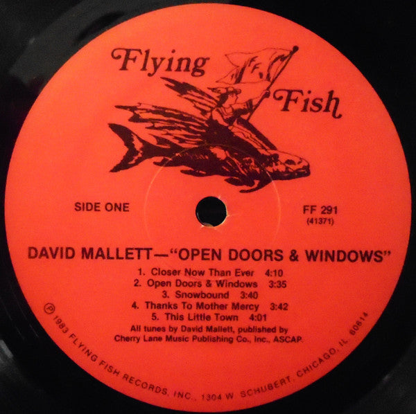 David Mallett : Open Doors And Windows (LP, Album)