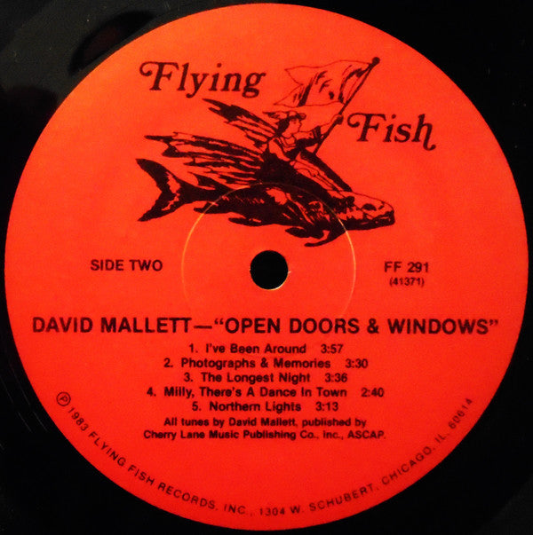 David Mallett : Open Doors And Windows (LP, Album)
