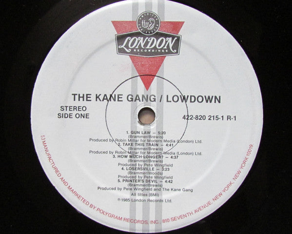 The Kane Gang : Lowdown  (LP, Album)