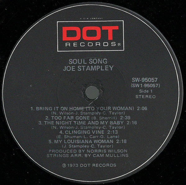 Joe Stampley : Soul Song (LP, Album, Club, Cap)
