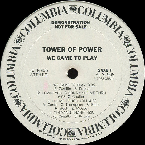 Tower Of Power : We Came To Play (LP, Album, Promo, San)