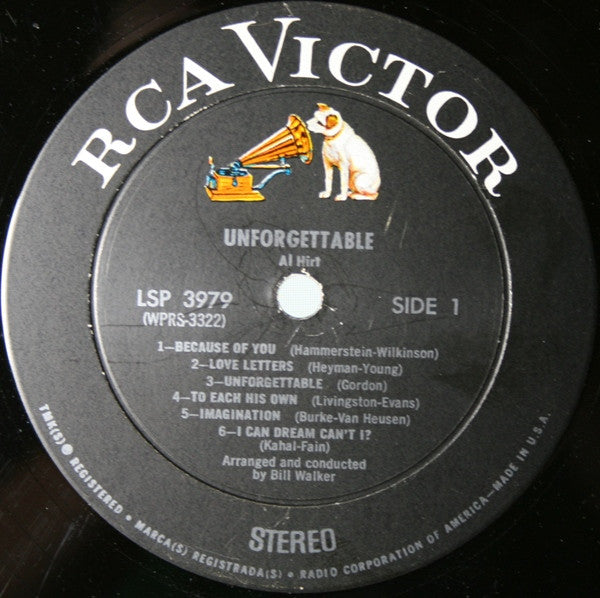 Al Hirt : Unforgettable (LP, Album)