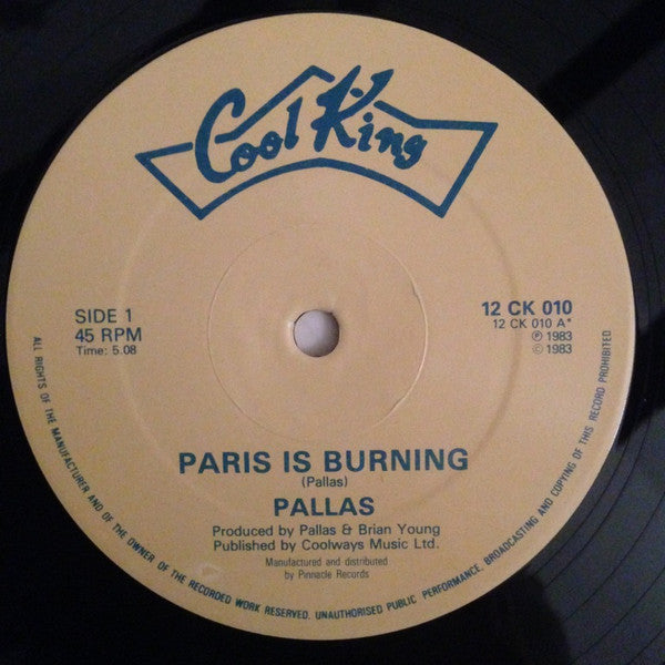 Pallas (2) : Paris Is Burning (12", Single)