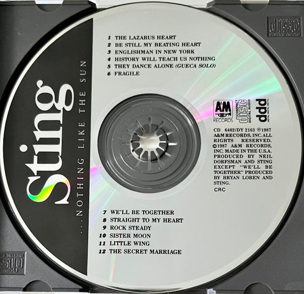Sting : ...Nothing Like The Sun (CD, Album, Club)