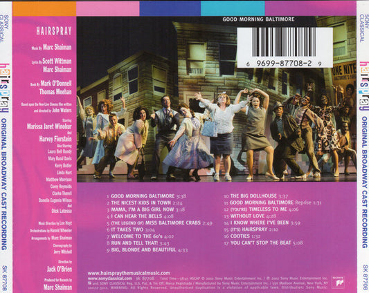 "Hairspray" Original Broadway Cast : Hairspray (Original Broadway Cast Recording) (CD, Album, Son)