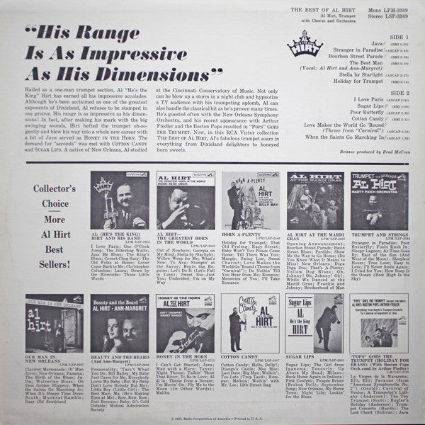 Al Hirt : The Best Of Al Hirt (LP, Comp, Mono, Roc)