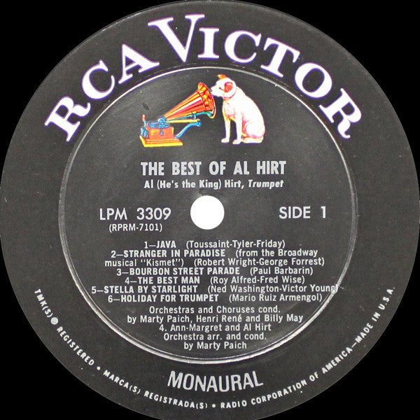Al Hirt : The Best Of Al Hirt (LP, Comp, Mono, Roc)