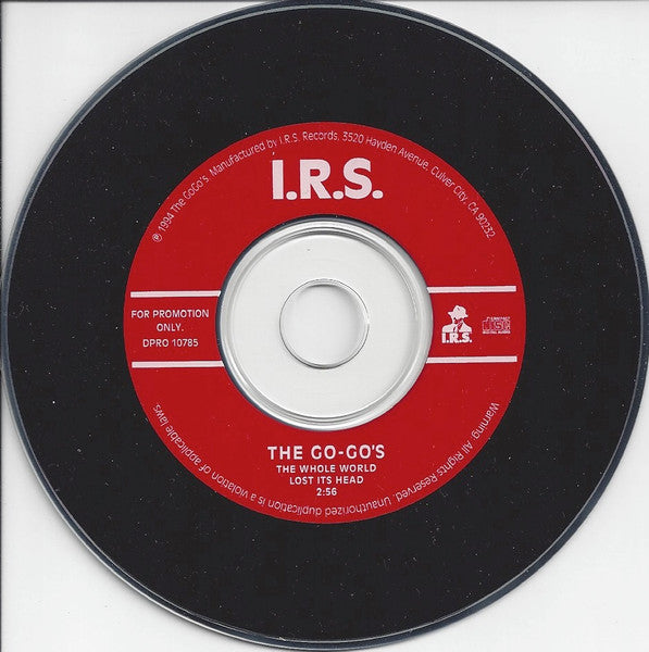 Go-Go's : The Whole World Lost Its Head (CD, Single, Promo)