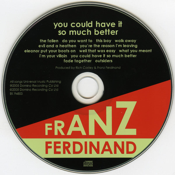 Franz Ferdinand : You Could Have It So Much Better (CD, Album)
