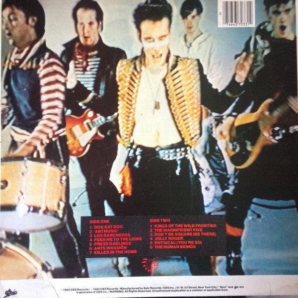 Adam And The Ants : Kings Of The Wild Frontier (LP, Album, Ter)