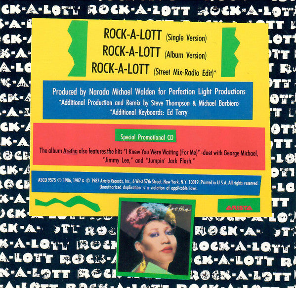 Aretha Franklin : Rock-A-Lott (CD, Single, Promo)