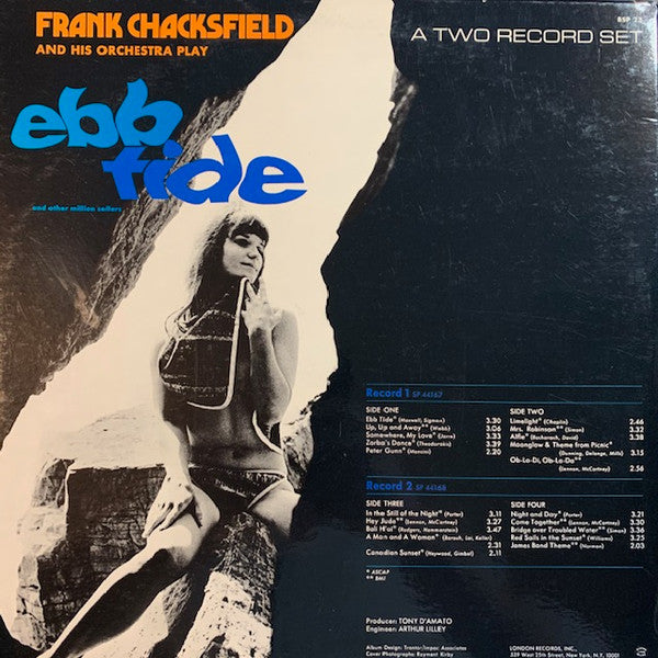 Frank Chacksfield & His Orchestra : Plays Ebb Tide (And Other Million Sellers) (2xLP, Comp)