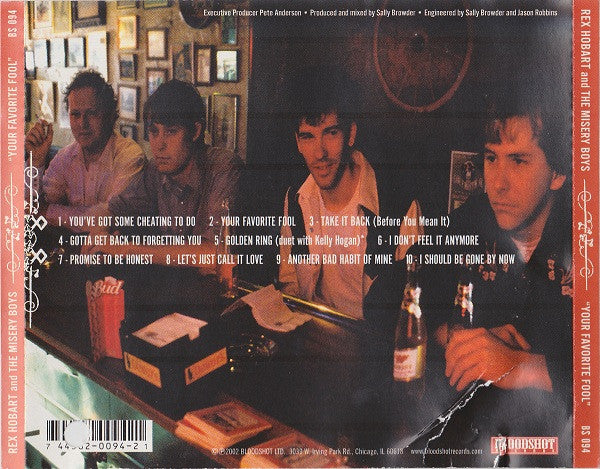 Rex Hobart And The Misery Boys : Your Favorite Fool (CD, Album)