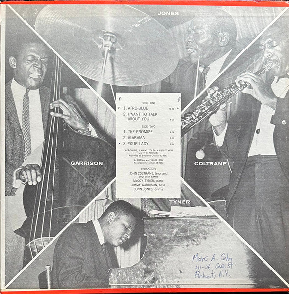 John Coltrane : Live At Birdland (LP, Album, RE, Gat)
