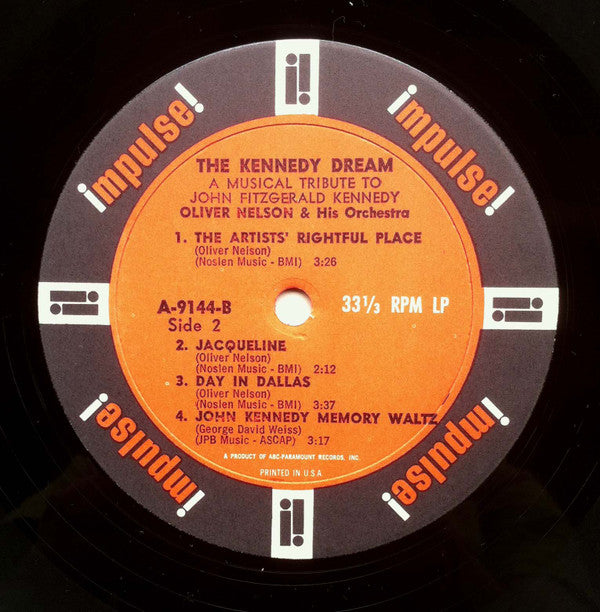 Oliver Nelson And His Orchestra : The Kennedy Dream (LP, Album, Mono, Gat)