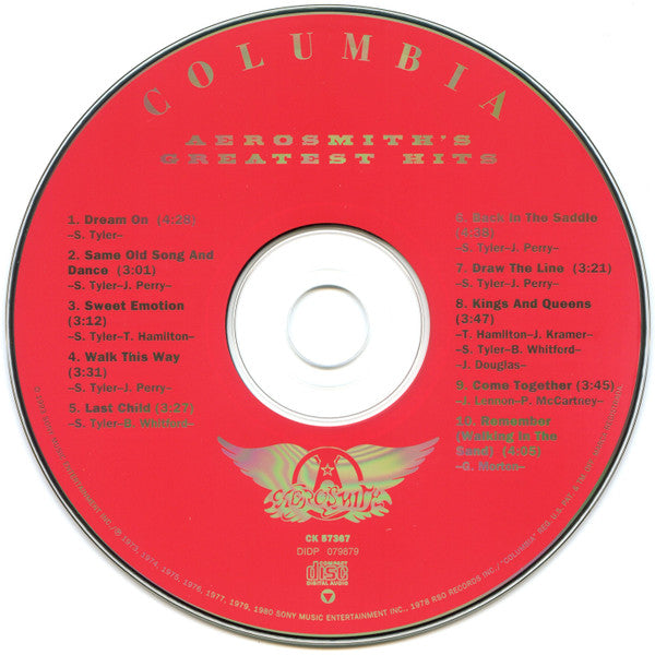 Aerosmith : Aerosmith's Greatest Hits (CD, Comp, RM, RP, Son)
