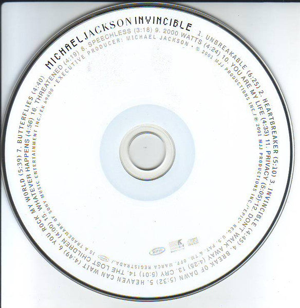 Michael Jackson : Invincible (CD, Album, Ltd, Red)
