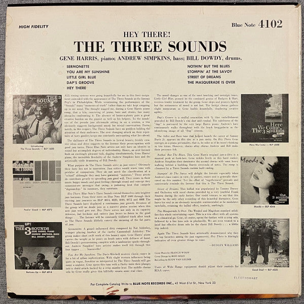 The Three Sounds : Hey There (LP, Album, Mono, - D)