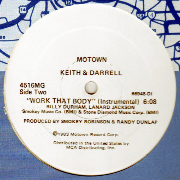 Keith & Darrell : Work That Body (12", Single, Promo)