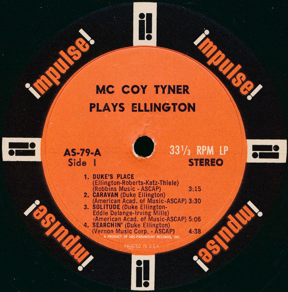 McCoy Tyner : McCoy Tyner Plays Ellington (LP, Album)