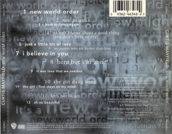Curtis Mayfield : New World Order (CD, Album)
