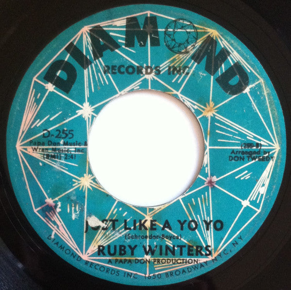 Ruby Winters : I Don't Want To Cry / Just Like A Yo Yo (7")