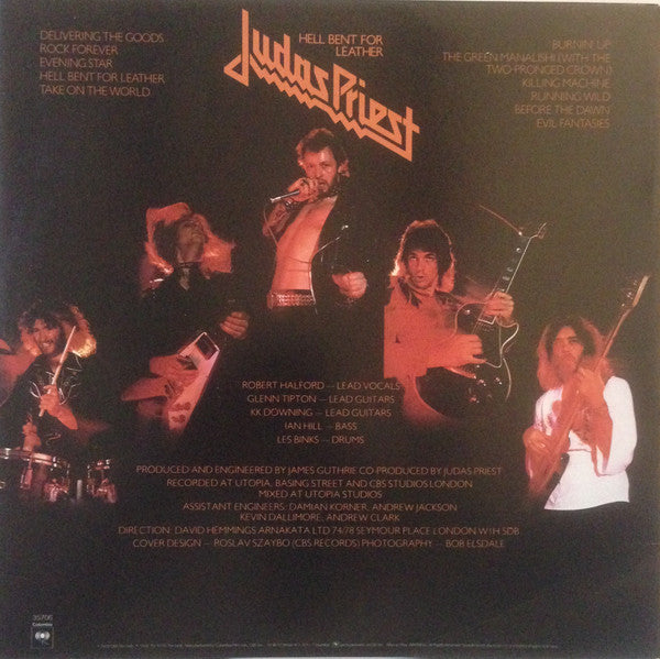Judas Priest : Hell Bent For Leather (LP, Album)