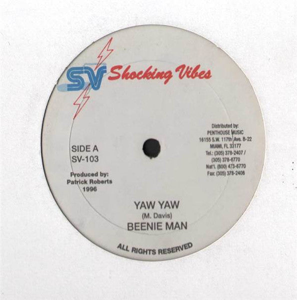 Beenie Man : Yaw Yaw (12")