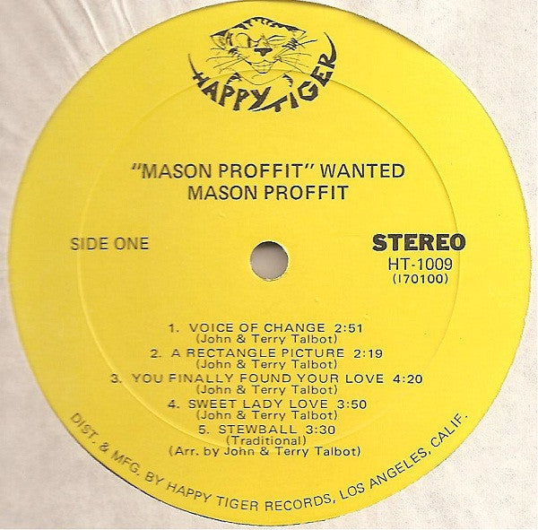 Mason Proffit : Wanted (LP, Album, Gat)