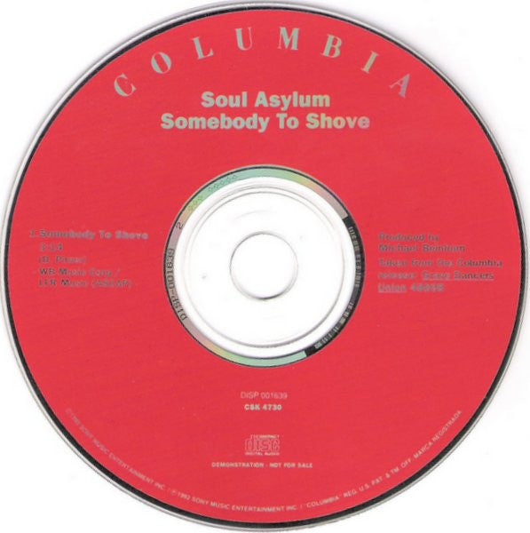 Soul Asylum (2) : Somebody To Shove (CD, Single, Promo)