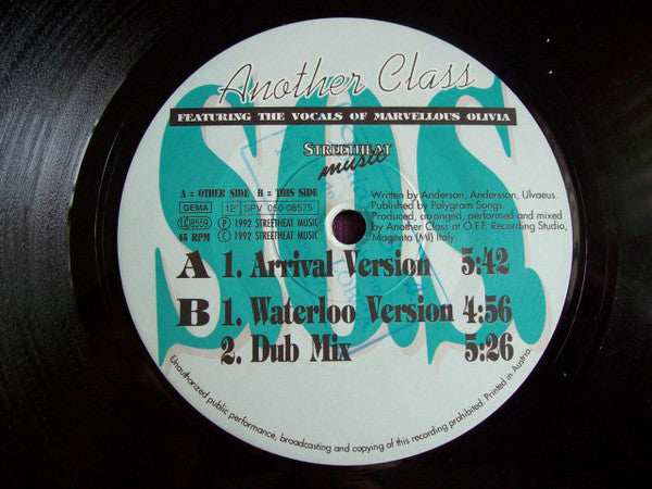 Another Class Featuring The Vocals Of Marvellous Olivia (8) : S.O.S. (12")