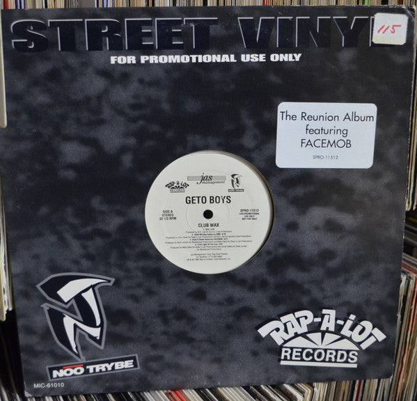 Geto Boys : Club Wax (12", Promo)