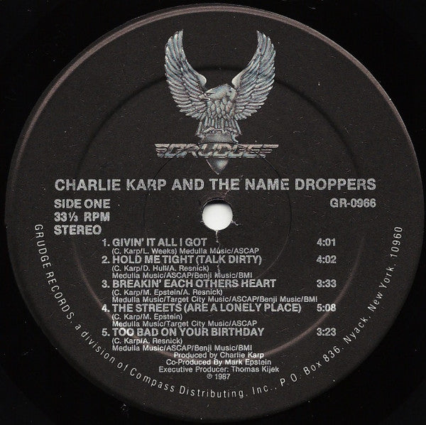 Charlie Karp & The Name Droppers : Charlie Karp & The Name Droppers (LP, Album)