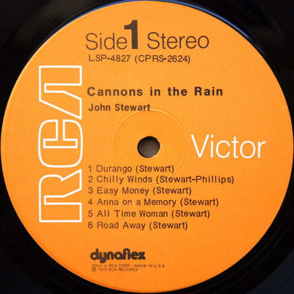 John Stewart (2) : Cannons In The Rain (LP, Album, Ind)