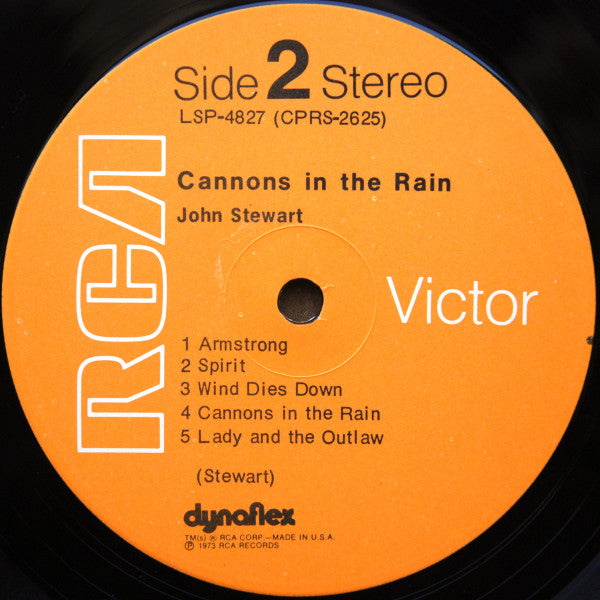 John Stewart (2) : Cannons In The Rain (LP, Album, Ind)