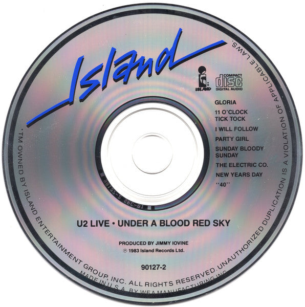 U2 : Live / Under A Blood Red Sky (CD, Album)