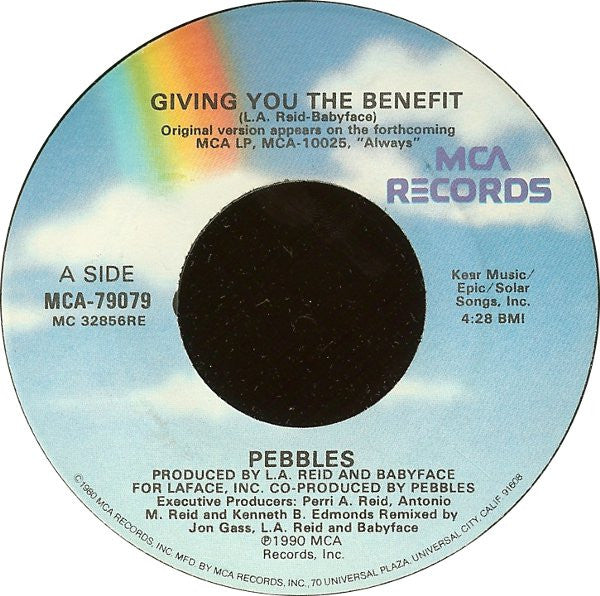 Pebbles : Giving You The Benefit (7")