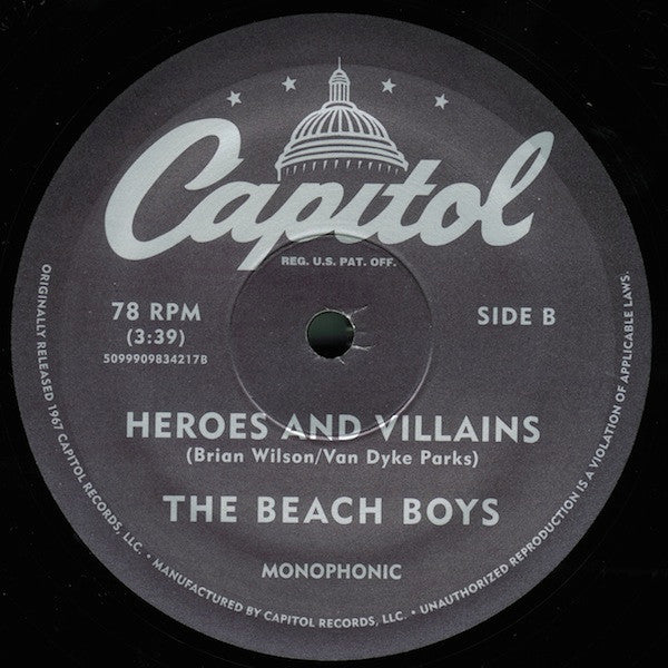 The Beach Boys : Good Vibrations / Heroes And Villains (2x10", RSD, Single, Mono, Ltd, Num)