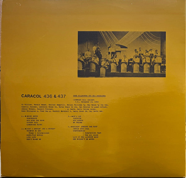 Duke Ellington And His Orchestra : Carnegie Hall Concert 1948 (2xLP, Gat)