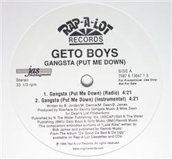 Geto Boys : Gangsta (Put Me Down) (12", Promo)