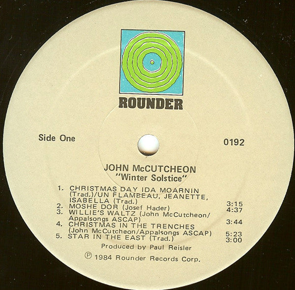 John McCutcheon : Winter Solstice (LP, Album)